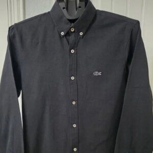 Lacoste Men's Dark Button-Down Shirt